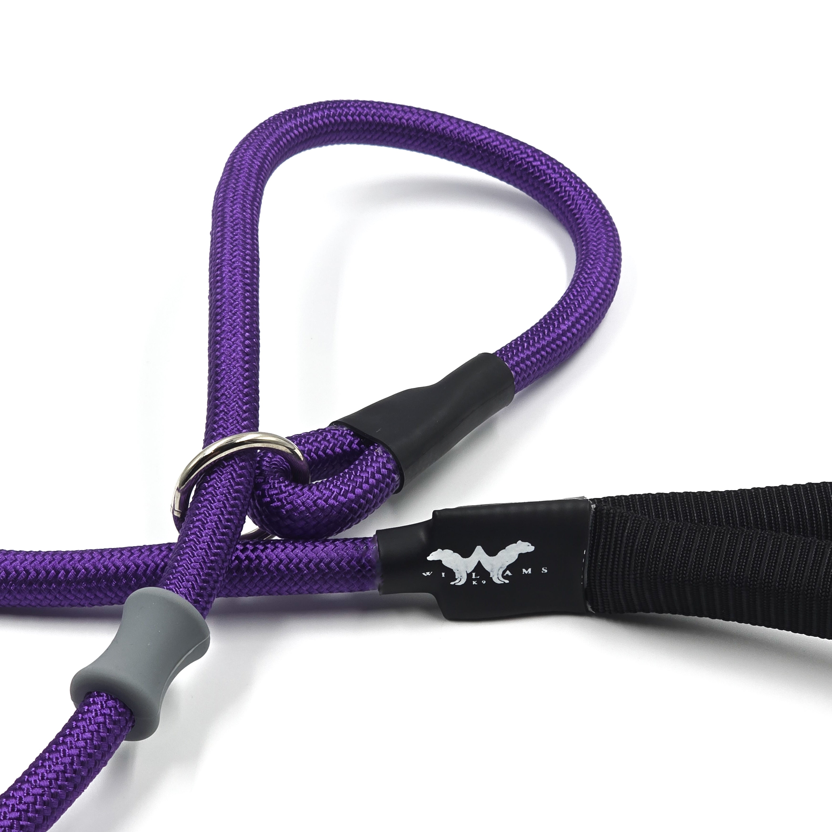 Purple Slip Lead with Adjustable Collar Plug and Flex Nylon material