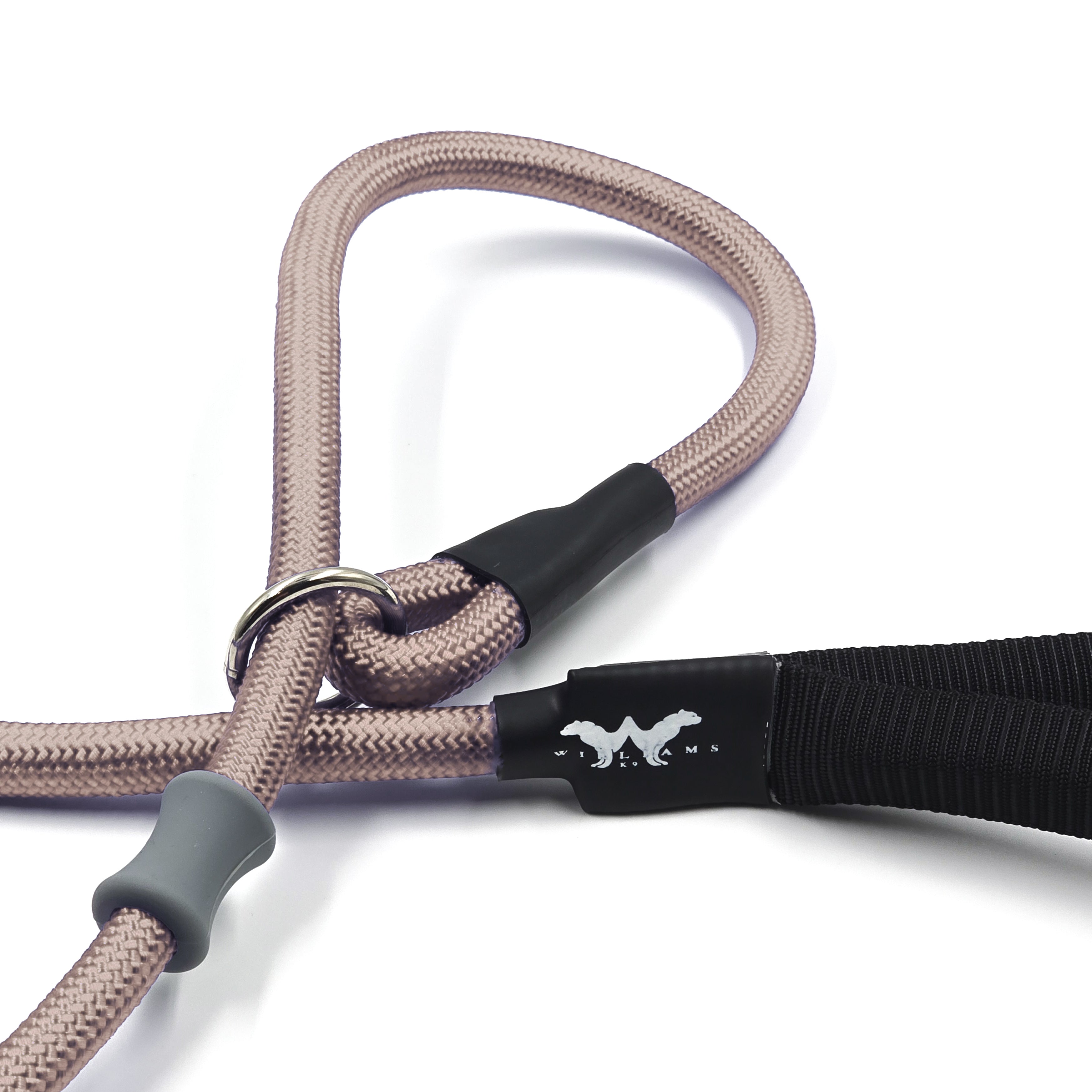 Military Tan Slip Lead | With Adjustable Collar Plug and Flex Nylon material