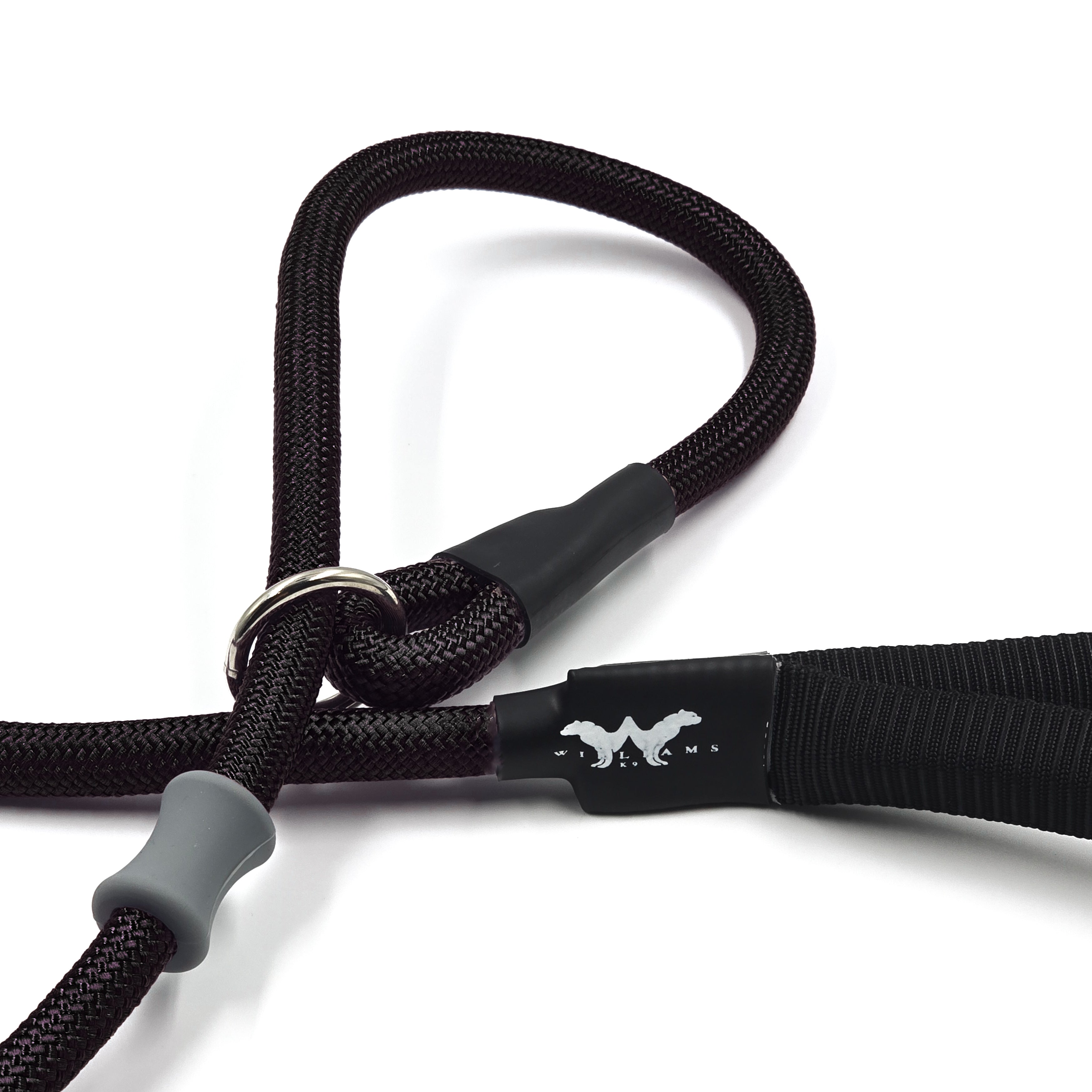 Black Slip Lead | With Adjustable Collar Plug and Flex Nylon material