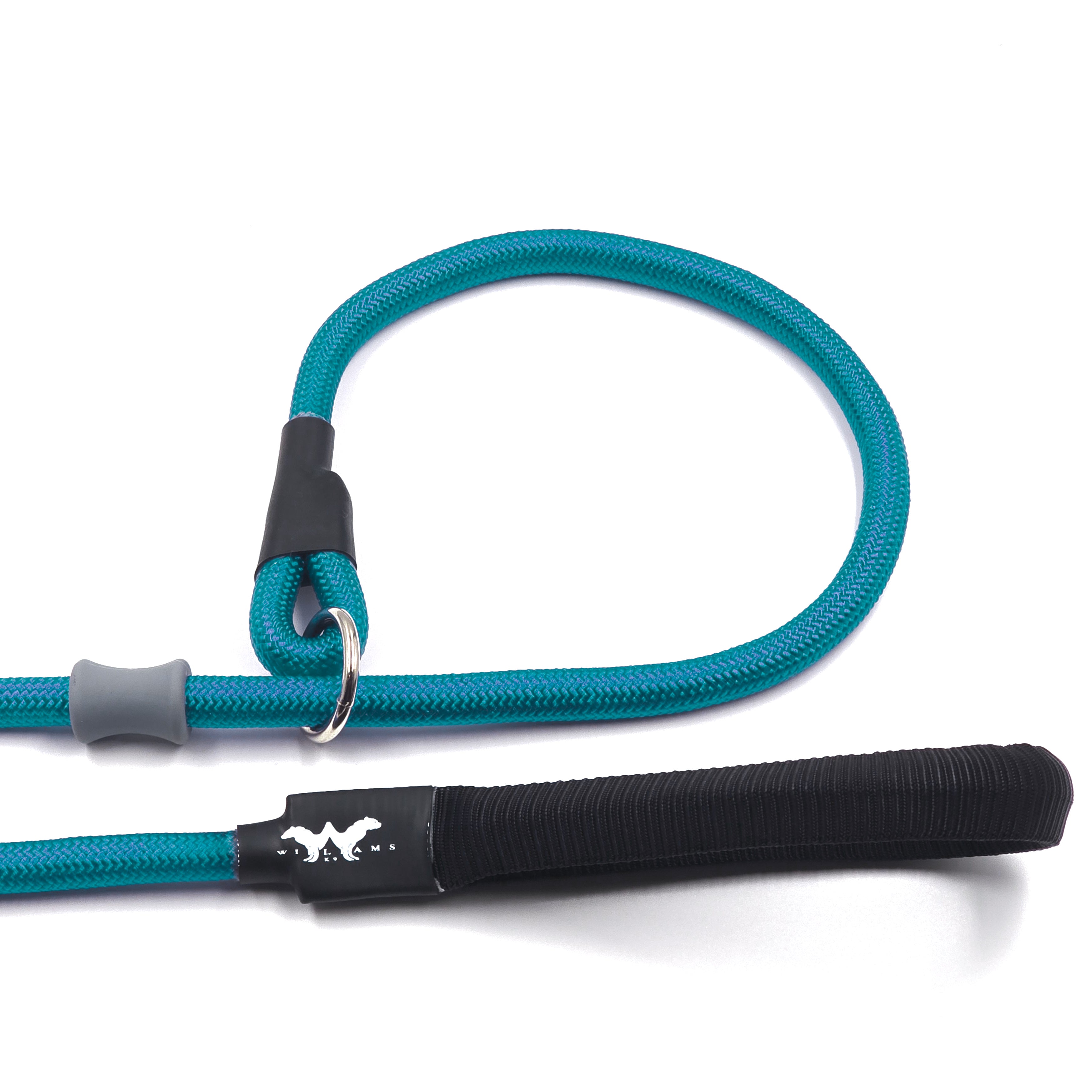 Turquoise Slip Lead | With Adjustable Collar Plug and Flex Nylon material