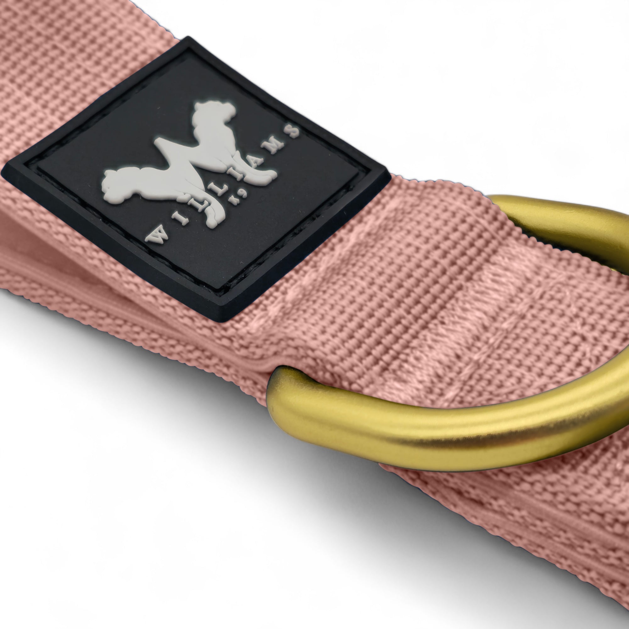 Traffic Lead Soft Pink | Gold Aluminium Frog Clip With Neoprene Lined Handle