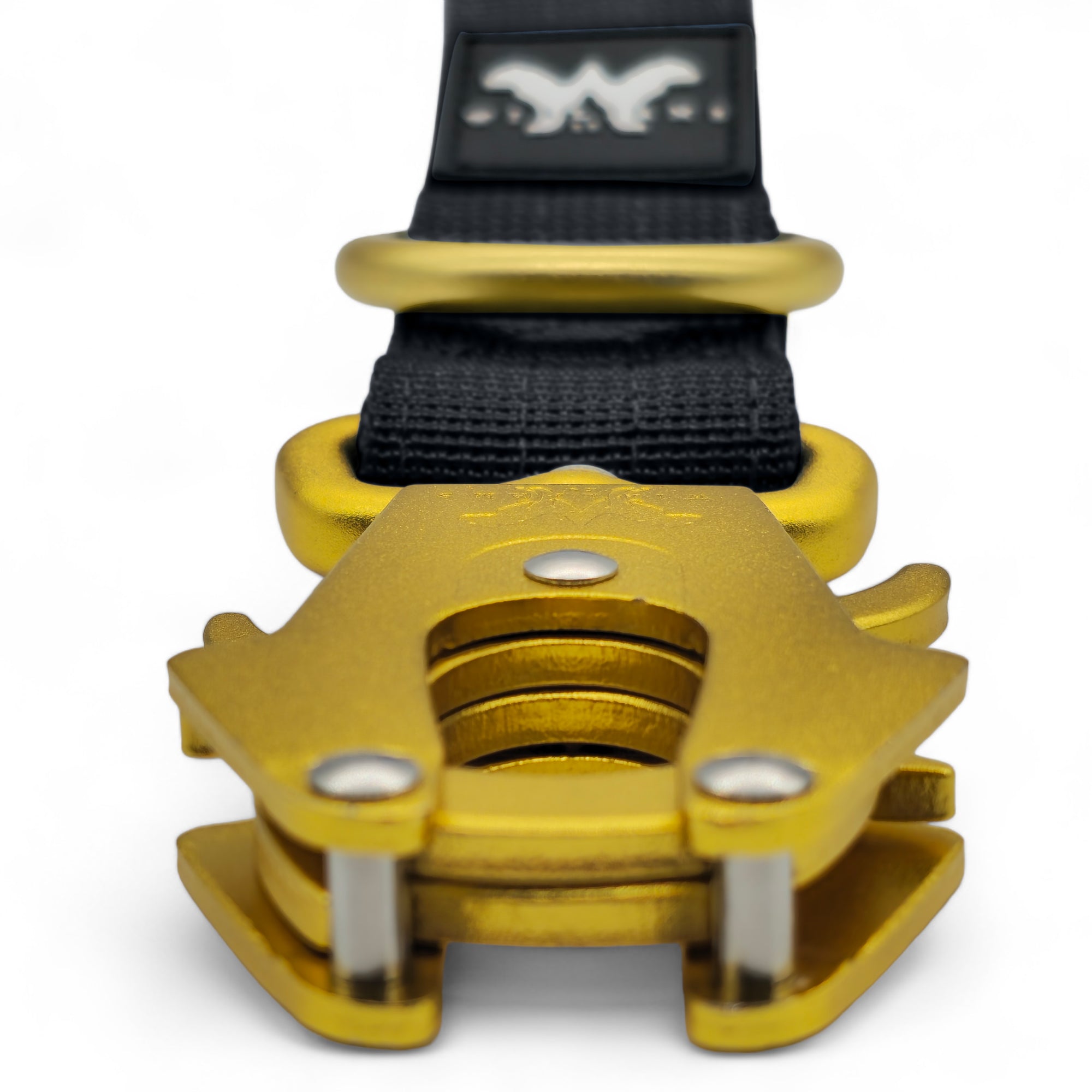 Traffic Lead Black | Gold Aluminium Frog Clip With Neoprene Lined Handle