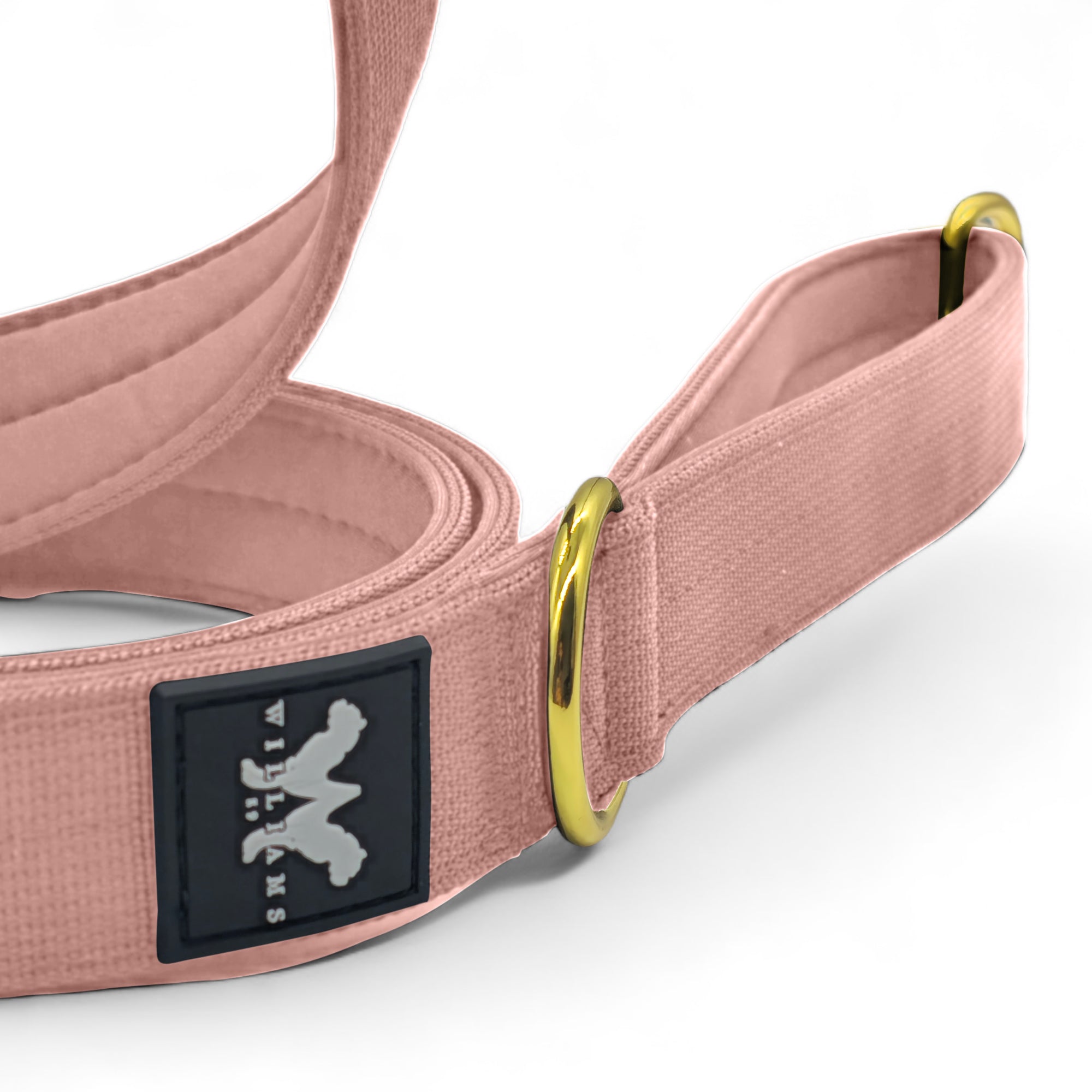 Snap Hook Lead Soft Pink | Anti-Tangle Neoprene Lined Handle Quad Stitched Nylon