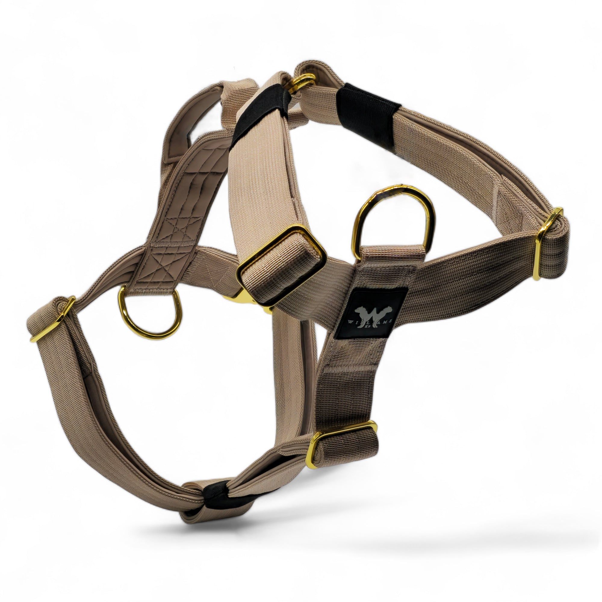 Anti-Pull Harness Military Tan | Quad Stitched Nylon Adjustable With Control Handle