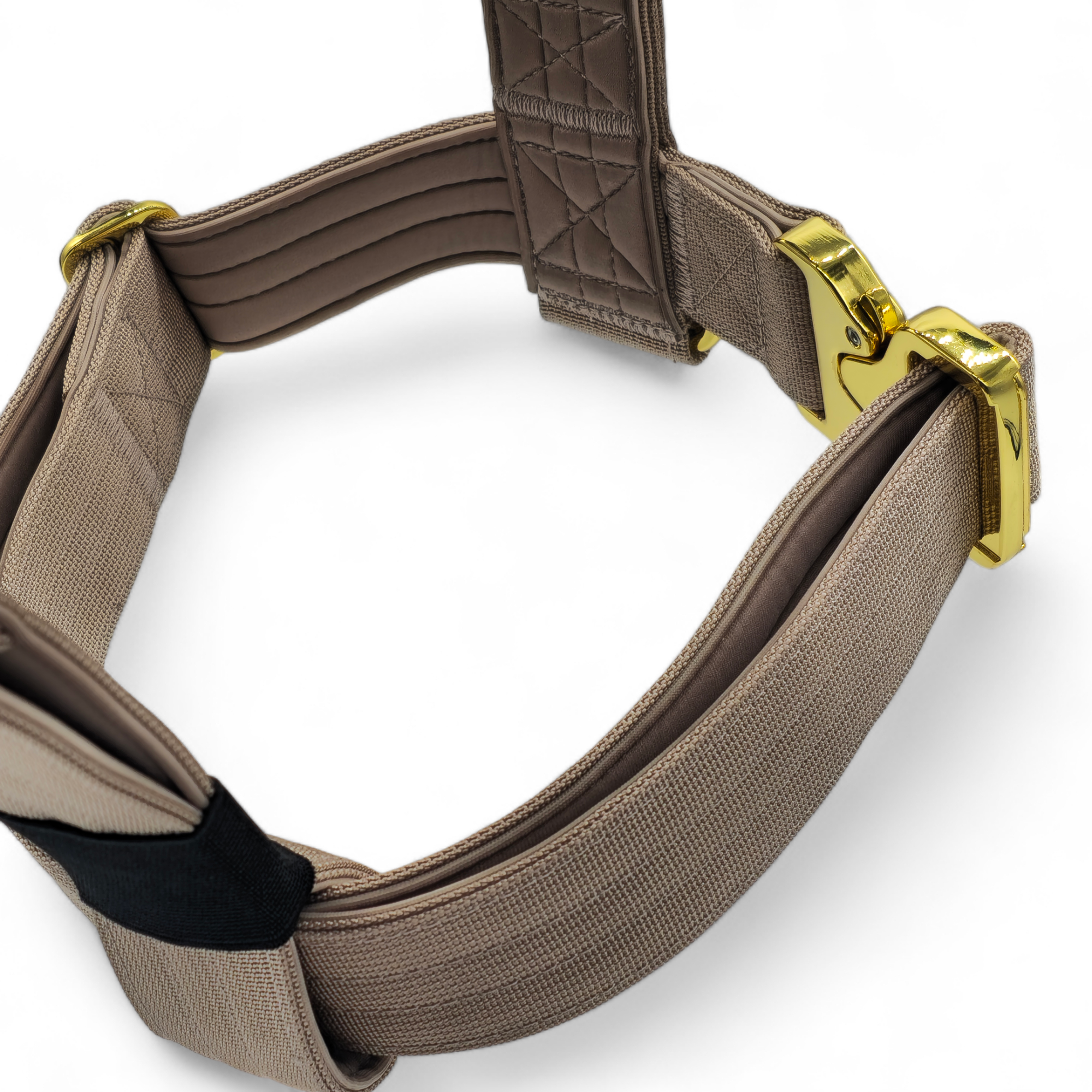 Anti-Pull Harness Military Tan | Quad Stitched Nylon Adjustable With Control Handle