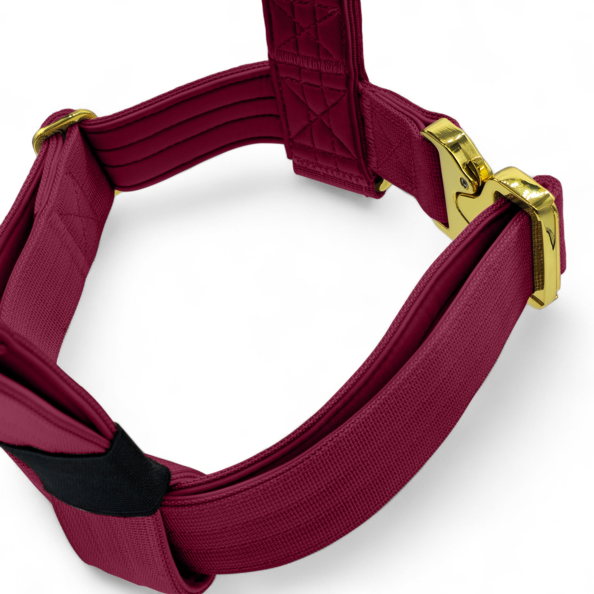 Anti-Pull Harness Cherry Red | Quad Stitched Nylon Adjustable With Control Handle