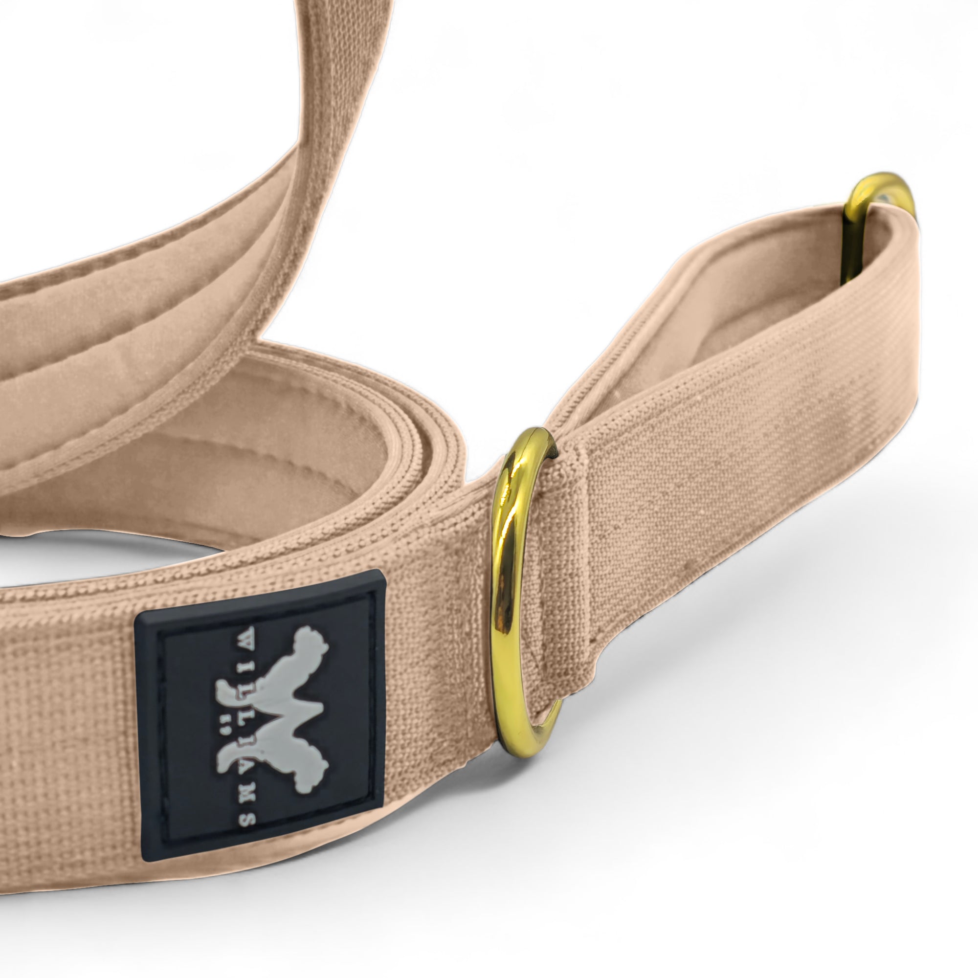 Snap Hook Lead Military Tan | Anti-Tangle Neoprene Lined Handle Quad Stitched Nylon