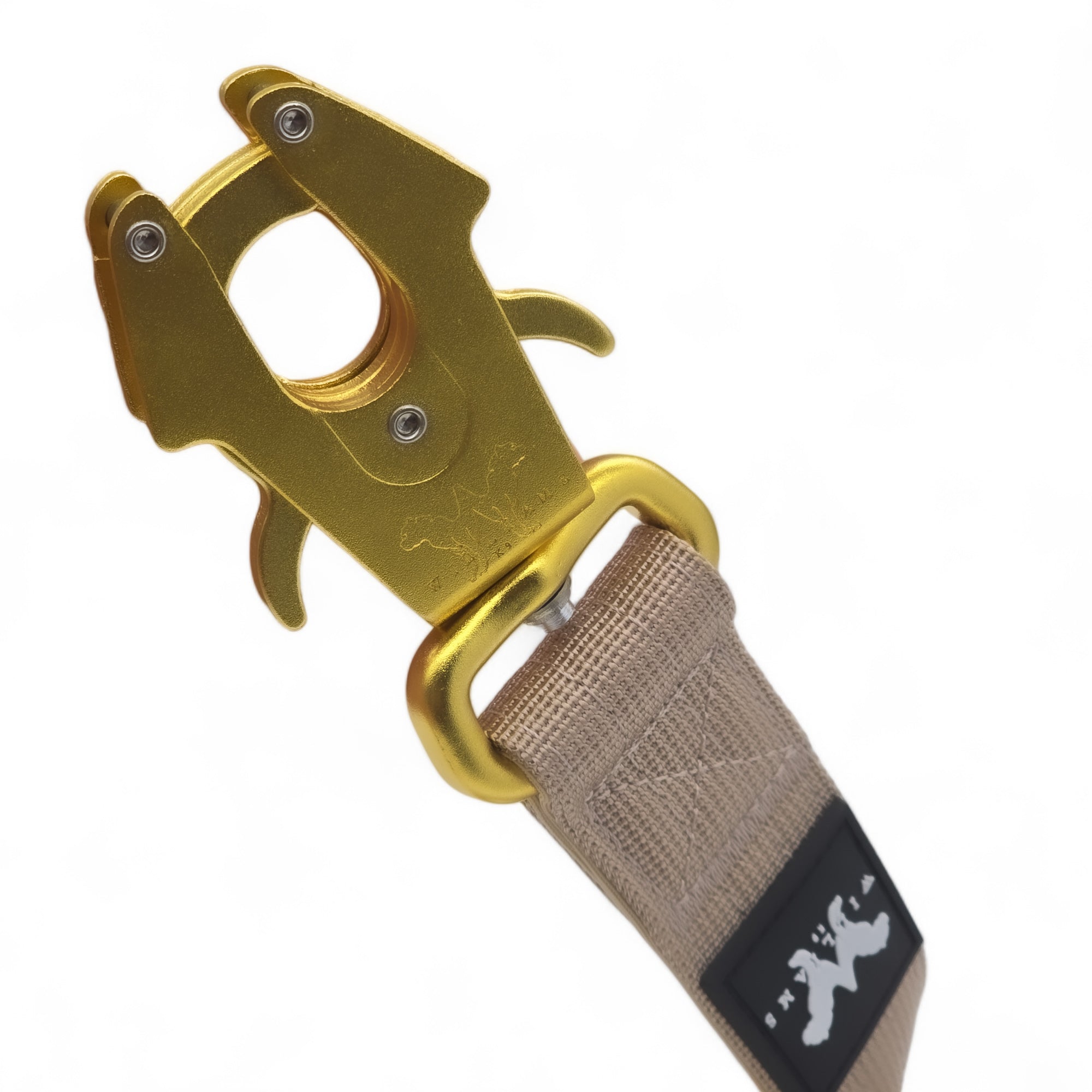 Light Frog Clip Lead Military Tan | Twin Anti-Tangle With Padded Handle And Quad Stitched Nylon